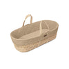 The Little Green Sheep Natural Quilted Moses Basket & Mattress