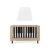 Tutti Bambini Como Cot Bed - Distressed Oak/Slate Grey - Slate Grey / Eco Fibre Deluxe Cot Bed Mattress [AWIN] [Natural Baby Shower Ltd]