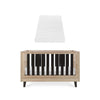 Tutti Bambini Como Cot Bed - Distressed Oak/Slate Grey - Slate Grey / Polyester Fibre Cot Bed Mattress [AWIN] [Natural Baby Shower Ltd]