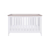 Tutti Bambini Verona Cot Bed - White/Oak - White/Oak / Polyester Fibre Cot Bed Mattress [AWIN] [Natural Baby Shower Ltd]