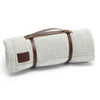 The Little Green Sheep Organic Knitted Fleece Baby Blanket