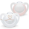 NUK Star Silicone Soothers - Pink - 2 Pack