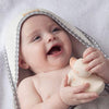 Cuddledry Hands Free Baby Bath Towel Grey Stars AMAZON