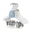 HANGERWORLD Children's White Wooden Coat Hangers AMAZON