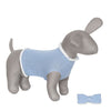 Anitas House Merino Dog Bow Pale Blue Doggy Jumper