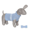 Anitas House Merino Snowflake Dog Jumper Pale Blue Doggy