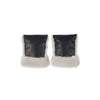 BINIBAMBA Coated Sheepskin Buggy Mittens - Noir + Moon - Noir + Moon [AWIN] [Natural Baby Shower Ltd]