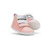 Bobux Step Up Hi Court Switch Basketball Boots - Seashell / Silver Metallic + White - Seashell / Silver Metallic + White / 19 EU (UK 3) [AWIN] [Natural Baby Shower Ltd]