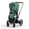CYBEX e-Priam Pushchair - Leaf Green - Chrome Black / Lux Carrycot [AWIN] [Natural Baby Shower Ltd]