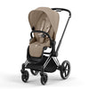CYBEX Priam Pushchair - Cozy Beige - Chrome Brown / Lux Carrycot [AWIN] [Natural Baby Shower Ltd]