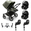 Bugaboo Donkey 5 Twin Complete + Pebble 360 Pro 2 Travel System - Forest Green / With Bases [AWIN] [Natural Baby Shower Ltd]