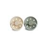 FRIGG Moon Phase Latex Pacifier - 2 Pack - Cream - Sage - Cream/Sage / 0-6m [AWIN] [Natural Baby Shower Ltd]