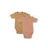 Liewood Yanni Short-Sleeve Body Stockings - Tuscany Rose Multi Mix Stripe - 2 Pack - Tuscany Rose Multi Mix Stripe / 1.5y [AWIN] [Natural Baby Shower Ltd]