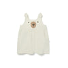 MORI Bear Sherpa Pinafore Dress - Ecru - Ecru / 3-6m [AWIN] [Natural Baby Shower Ltd]