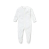 MORI Clever Zip Sleepsuit - White - White / 6-9m [AWIN] [Natural Baby Shower Ltd]